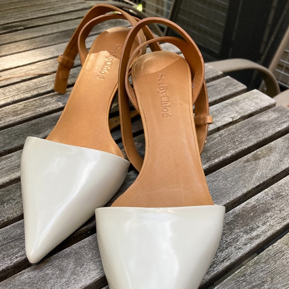 See By Chloé Pointed Slingback Heels